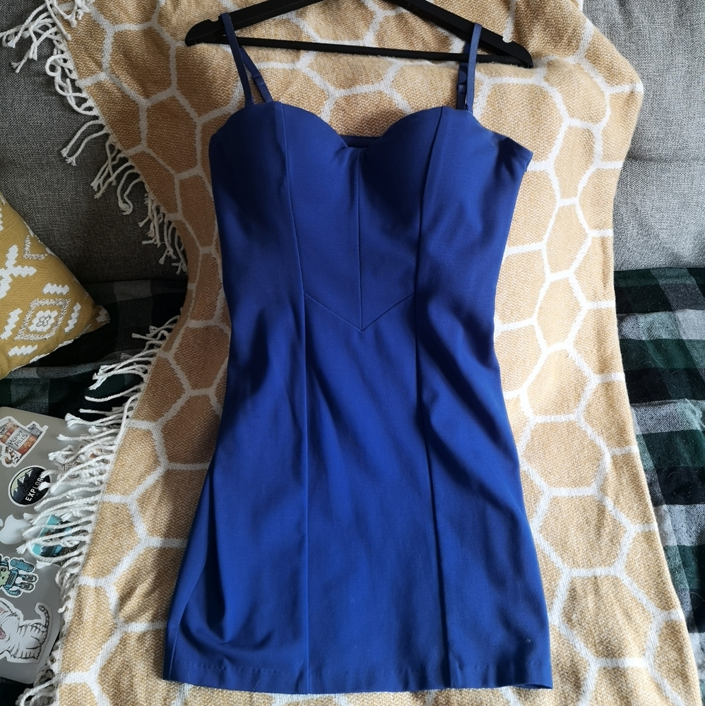 Royal Blue fitted Guess dress